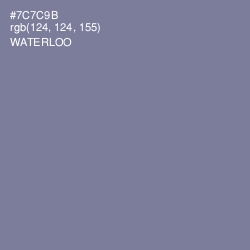 #7C7C9B - Waterloo  Color Image